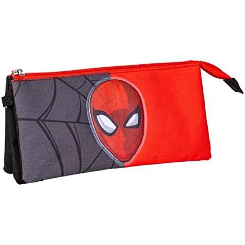 CERDÁ LIFE'S LITTLE MOMENTS ESTUCHE Portatodo 3 COMPARTIMENTOS Spiderman, Black, Carry-On 20-Inch, ESTUCHE PORTATODO 3 COMPARTIMENTOS Spiderman, Black, Carry-On 20-Inch, ESTUCHE PORTATODO 3