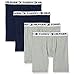 Tommy Hilfiger Men's 4 Pack Boxer Brief, Grey/Navy, Medium