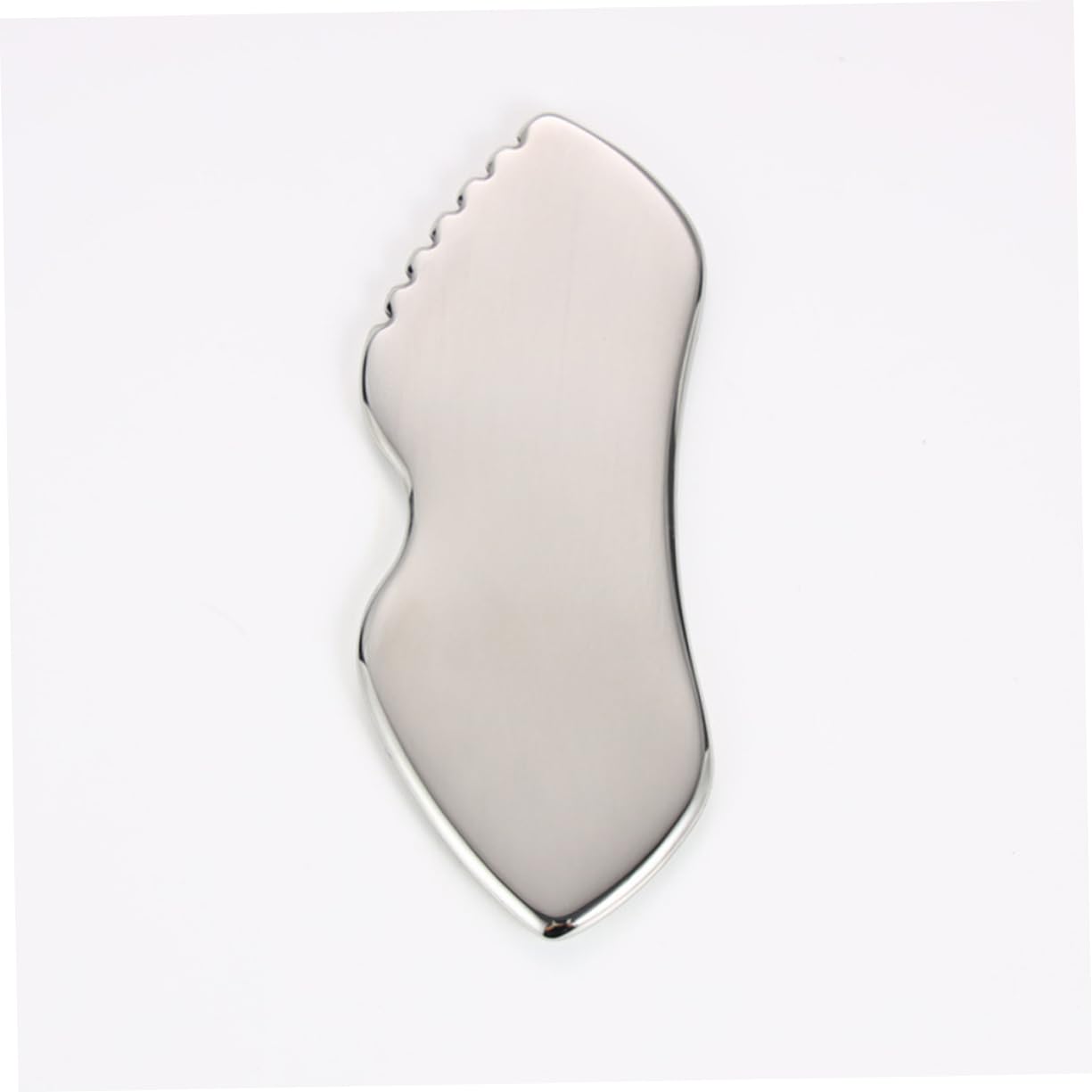 FOMIYES Facial Massager Gua Sha Scraping Tool Double Chin Reducer Stainless Steel Face Scraper Smooth Edges for Sensitive Skin