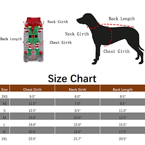 DELIFUR Hundeclown Winterpullover Haustier Weihnachten Hundepullover Hässliche Elf Haustier Pullover Clown Urlaub und Party für Hund und Katze