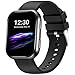 Deeprio Orologio Smartwatch Uomo Donna per Android e iOS Schermo HD da 1.75 pollici per ragazzi Compatibile iPhone Samsung Donna Ossigeno Cardiofrequenzimetro 3ATM Impermeabile Fitness Tracker Nero