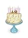 Talking Tables Pink Number 1 Candle with Gold Glitter Premium Quality Cake Topper Decoration For Kids, Adults, Teenagers, 1st Birthday Party, Anniversary, Milestone Age, 3