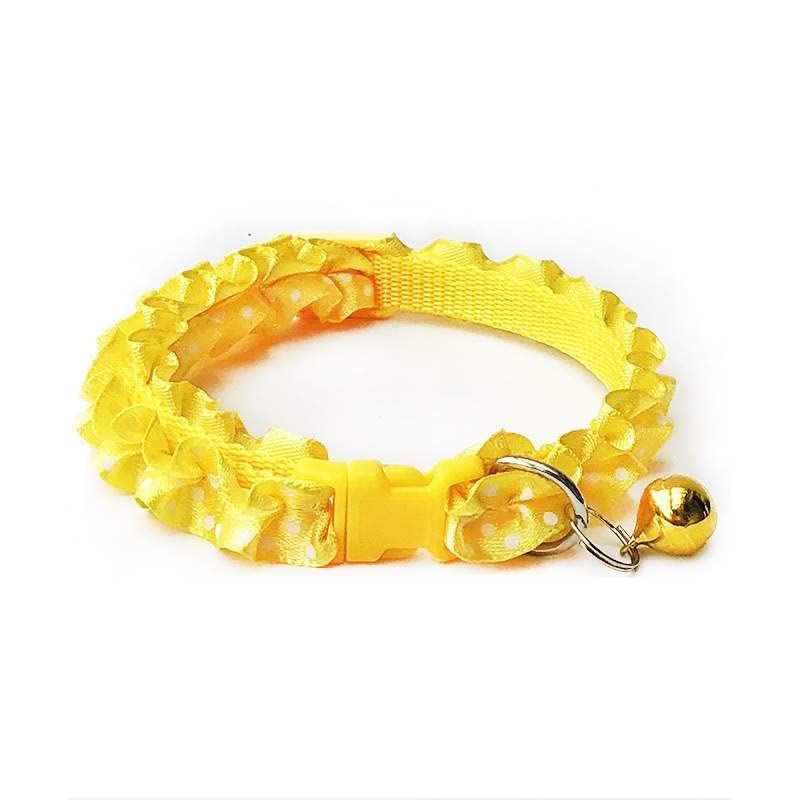 LitVibes Cat Collars Breakaway With Bell & Frill Design,Kitten & Small Dogs Soft Adjustable,Safe,Solid & Protection For Cats & Puppies,Cute Kitty Neckband With Frill Design (Yellow),?14 cm,W_2 cm (B09YYCCN4Q) Amazon Price History, Amazon Price Tracker