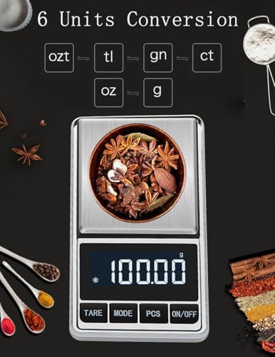 Báscula digital de precisión 200g x 0.01g portátil miniatura 4