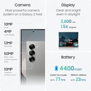 Samsung Galaxy Z Fold 6 5G US Version, 512GB, Silver Shadow - Unlocked (Renewed) — photo 3 of 6