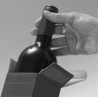 10 Stück Weinkarton, Weinverpackung, Flaschenkarton - Fineline Gold Faltschachtel für eine Flasche Wein/Sekt (Gold)