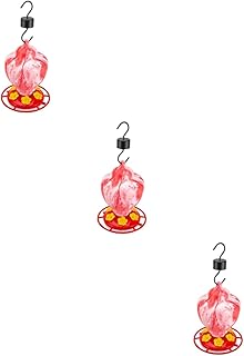 Yardwe Comederos para Gallinas 3pcs Hanging Bird Feeder Hummingbird Bird Feeder Outdoor Bird Dispenser Container Bird Food Parrot Bird Feeder Outside