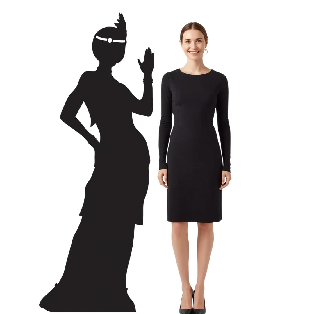 Star Cutouts Girls Flapper Sc207 Silhouette – Cardboard Cutout | Great For 1920S Parties, Displays & Themed Rooms