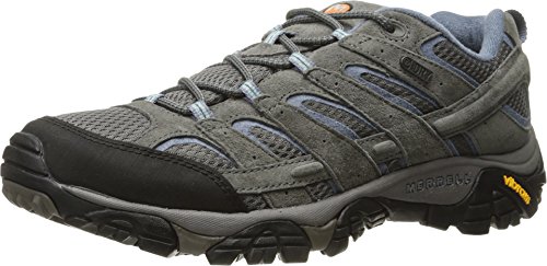 Merrell Women's Moab 2 Waterproof Hiking Shoe Granite, 6 W US
