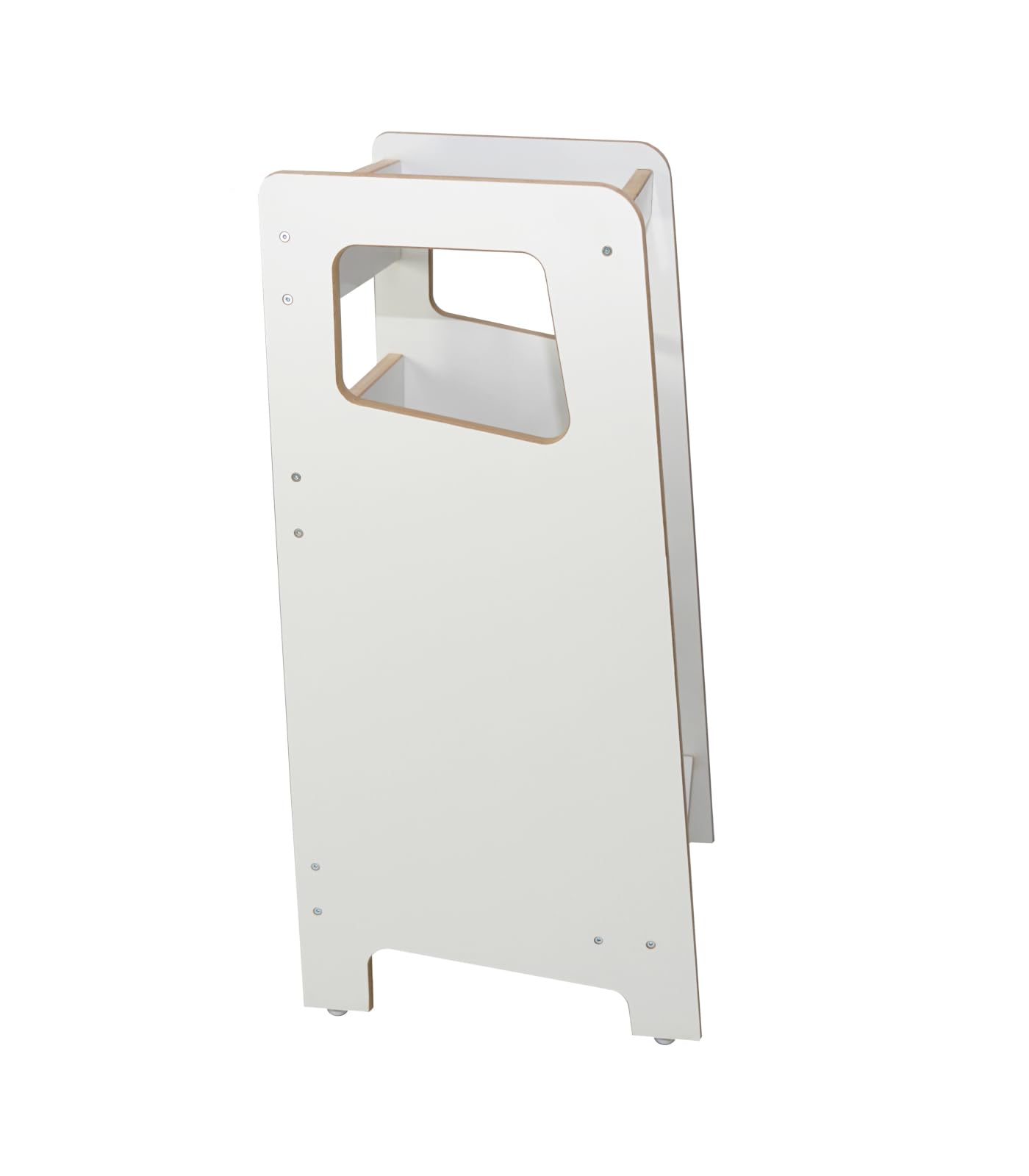 Skyline Baby Montessori - Pedana per bambini, con altezza regolabile e guida di sicurezza, per bambini, per la cucina, colore: bianco