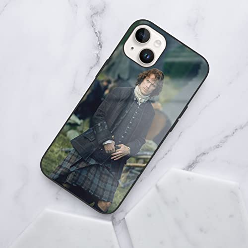 Genaolax Sam Heughan Phone Case Compatible With Iphone14/14 Plus Case, Soft Tpu Fashion Cool Shockproof Glass Case White #TOP6