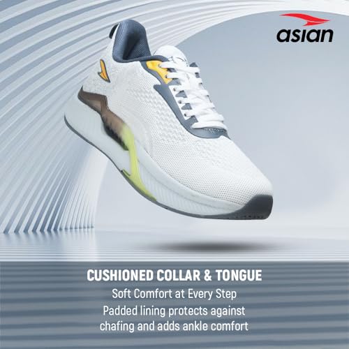 Image of ASIAN Powerplay-23 Men's Running Shoes | Lightweight Sports Sneakers with Soft Cushion Sole | Breathable Knit Upper | Ideal for Gym, Walking, Jogging, Training