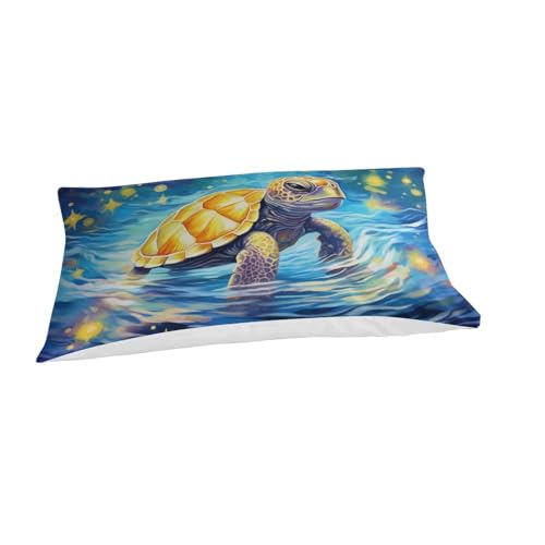 Parure de lit tortue 3D en microfbre housse de couette 135x200cm