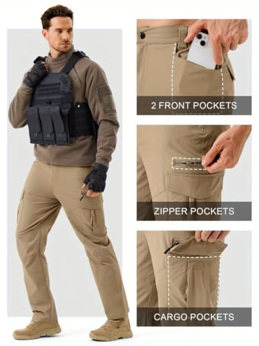 Image of TOPLOT Men's Cargo Pant | Straight Fit Design | Multiple Utility Pockets for Storage | Durable Construction with Comfortable Wear | Functional Everyday Style | Perfect for Casual & Outdoor (5216)