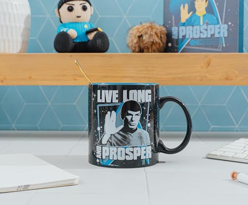 Taza cerámica Star Trek Spock 20 onzas negra miniatura 4
