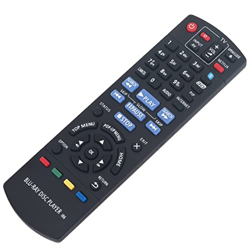 VINABTY N2QAYB000723 Replacement Remote Control Compatible with Panasonic Blu Ray Disc Player DMP-BDT120 DMP-BDT220 DMP-BDT120EB DMP-BDT220EB DMPBDT120 DMPBDT220 DMPBDT220EB DMPBDT220EB-K - Image 2