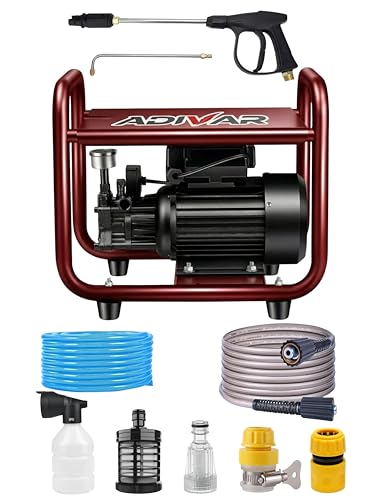 Image of AD-220 High Pressure Washer | 2600W Motor | 220 Bar Max Pressure | 10 L /Min Flow Rate | Portable Electric Washer for Car, Bike, Solar Panel, Walkways & Home Cleaning