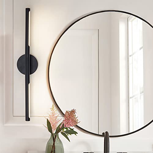 Image of Matte Black Bathroom Light Fixtures Over Mirror 23.6 Inch, 18W 360 Rotatable Dimmable 4000K Led Vanity Light Bar, Modern Bathroom Vanity Lights Above Mirror, Led Bathroom Lighting