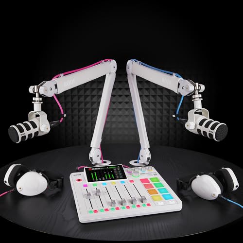 Image of RODE RODECaster Pro II All-in-One Production Solution for Podcasting, Streaming, Music Production and Content Creation (White)