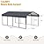 EBE 12 x 20 FT Metal Carport, Heavy Duty Carports with Galvanized Steel Roof, Outdoor Multi-Use Carport Canopy, Garage Car Shelter Shade for Car, SUV, Truck, and Boats
