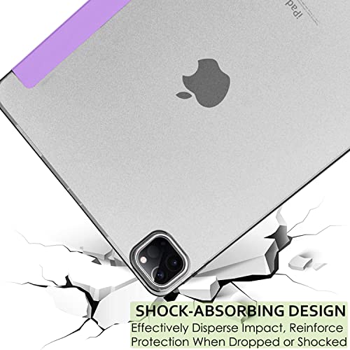 Image of DuraSafe Cases for iPad Pro 12.9 inch 6th 5th 4th Gen Case A2436 MHNF3HN /A MHNG3HN /A MNXR3HN /A MNXT3HN /A A2378 MHNF3HN /A MHNG3HN /A A2229 MY2H2HN /A MY2J2HN /A A2461 MHNH3HN /A MHNJ3HN /A - Purple