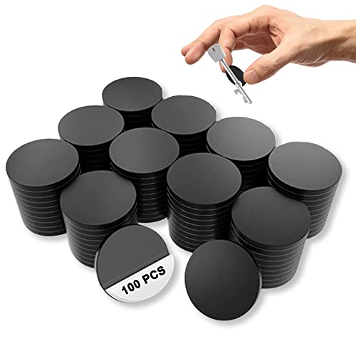 YIDABEISHUIP9 Magnete Für Magnettafel 100 Stück Magnetstreifen Vielseitige Flache Klein Magnet Sticker Rund Selbstklebend Aufkleber 3000 Magnetband Magnetplättchen Ø 2cm Cover