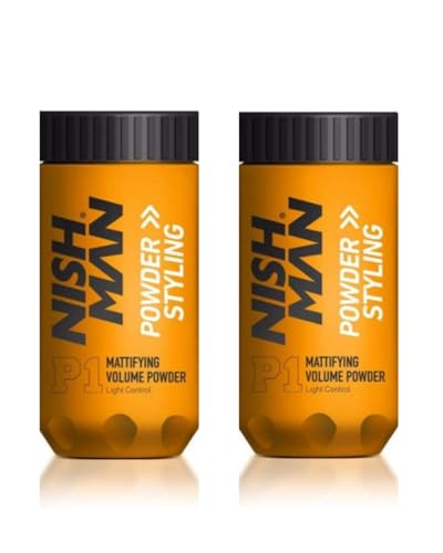 nishman Hair Styling Powder Series (20 gr., Pack of 2 P1 Hair Styling)