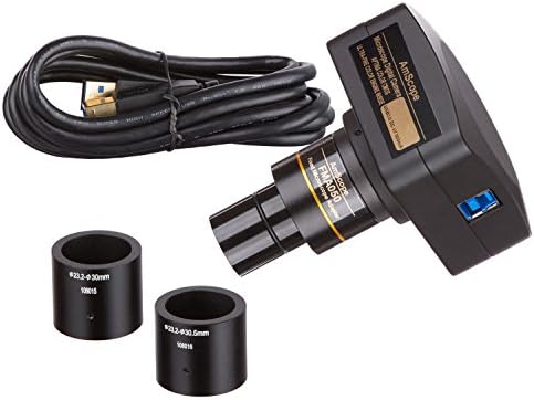 AmScope MU1803 18MP USB3.0 Real-Time Live Video Microscope Digital Camera