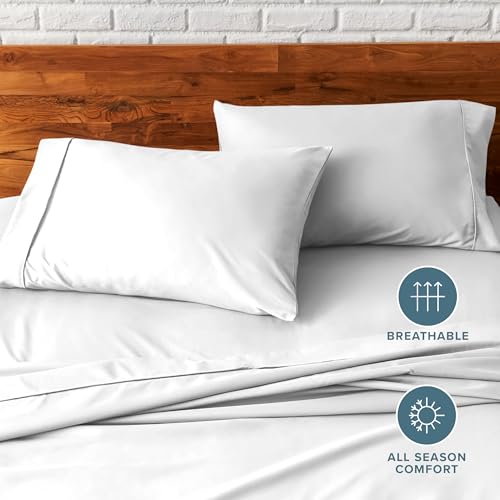 Image of Bare Home Microfiber Pillow Cases - King Size Set of 2 - Cooling Pillowcases - Double Brushed - Light Grey Pillowcases 2 Pack - Easy Care (King Pillowcase Set of 2, Cloud Grey)