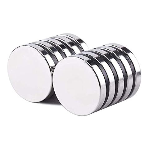 10 Pcs Neodymium Disc Magnets, 20x3mm(0.79x0.12in) Strong Permanent Rare Earth Magnets Cover