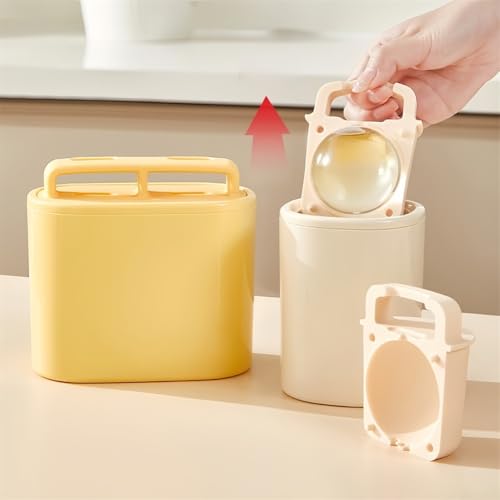 Molde para esferas de hielo de silicona de 65 mm y diseño doble para vasos de whisky 8