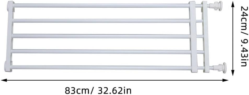 Safety Gate Extra Wide White and Pet Safety Protector for Doorways Stairs Hallways Indoor Outdoor Use