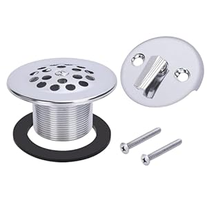 Primsoph 3HOLETLCHR Chrom Badewannenablauf-Set