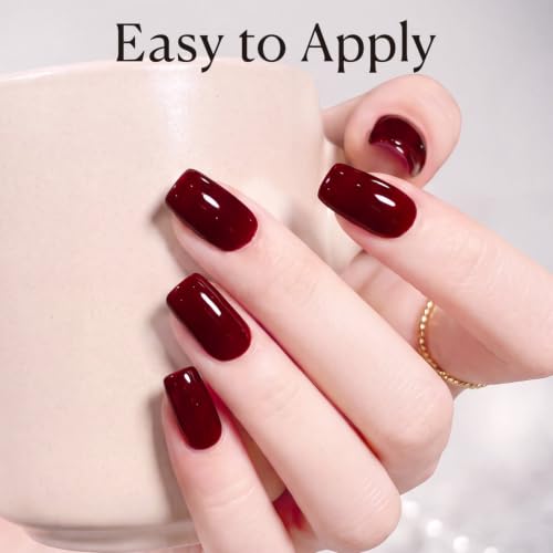 Image of AZUREBEAUTY 18ml Jelly Cherry Red Nail Polish