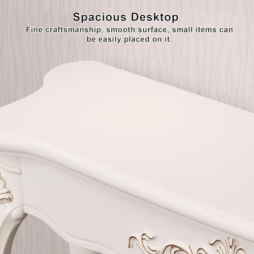 Mesa de entrada estrecha para decorar pasillos estrechos y paredes del salón 4
