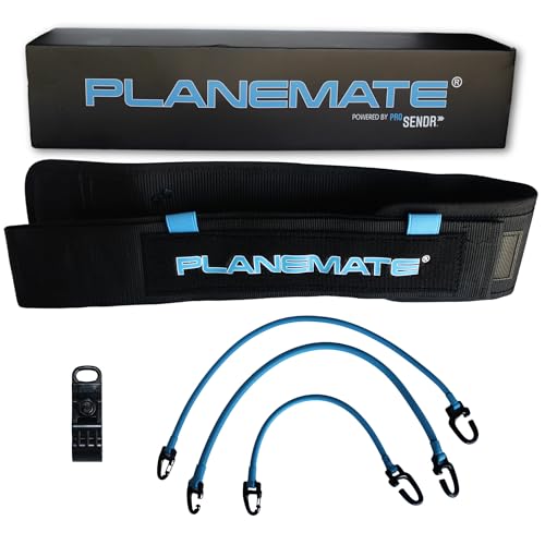 The PlaneMate by ProSENDR™ | Golf Swing Training Aid | Belt Plus 3 Interchangeable Resistance Bands and Shaft Clamp | Used by Top Tour Pros