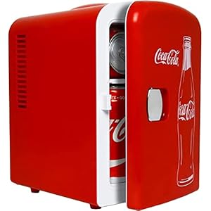 Coca Cola Mini Fridge 4 Liter/6 Can Portable Fridge/Mini Cooler Refrigerator for Food Beverages Drinks Cosmetics…