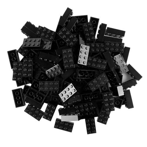 Classic. 100 2 x 4 con separatore per Pietre, Colore: Nero - Lego - Immagine 1