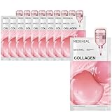 MEDIHEAL OFFICIAL(メディヒール) コラーゲンエッセンシャルマスク 10枚 Collagen Essential Mask 10P 弾力 キメケア 美容液たっぷり ヒアルロン酸 ペプチド 保湿 スキンケア