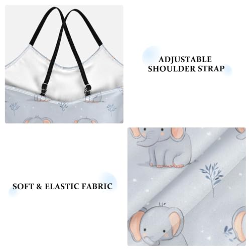 Cute Elephant Girls One Piece Swimsuits Summer Quick Dry Beach Bathing Suit4