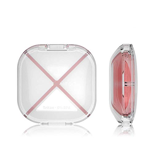 DNNAL Boîte à pilules Emballage de Cas Pill Portable Petite Cachette Une Semaine médecine Voyage Kit de Stockage,Rose Cover