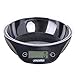 Mesko MS 3164 - Bilancia da cucina con ciotola da 700 ml, peso massimo 5 kg, digitale, precisa con funzione tara, bilancia elettronica, precisione fino a 1 g, colore: nero, 21 x 19 x 6 cm