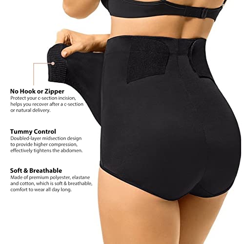 Shymay Postpartum Underwear Tummy Control Belly Wrap for Women C Section Underwear Fupa Control Panties3