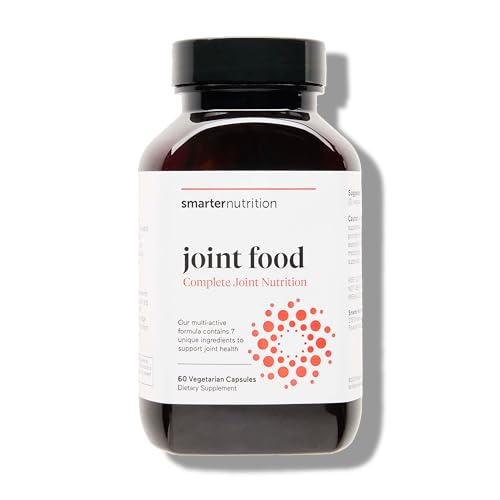 SMARTERNUTRITION Joint Food - Nourishing Support for Joint Comfort Lubrication Mobility with Collagen Type II CMO Lipase MSM Vitamin C Turmeric Bromelain - 60 Count - 30-Day Supply