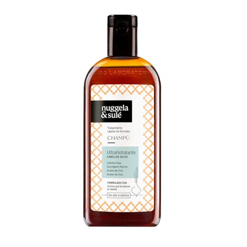 Nuggela & Sulé Champú UltraHidratante para Cabellos Secos o Muy Secos. Con Aceites Botánicos. Fórmula en Crema Muy Nutritiva. 1 x 250 ml