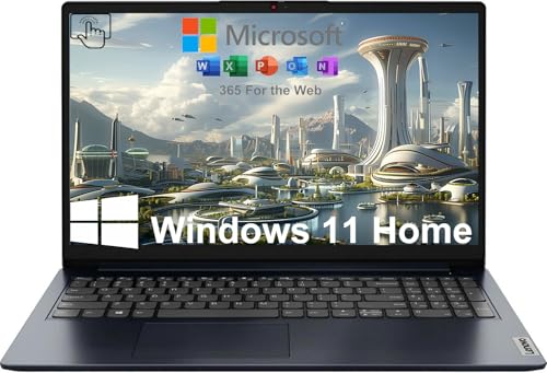 Image of Lenovo IdeaPad 15.6 Inch Touchscreen Laptop | Office 365 for The Web | 13th Gen Intel Core i5-1335U, 10-Core | 16GB RAM, 1TB SSD | Windows 11 Home | Abyss Blue | WiFi-6 | AI-Powered