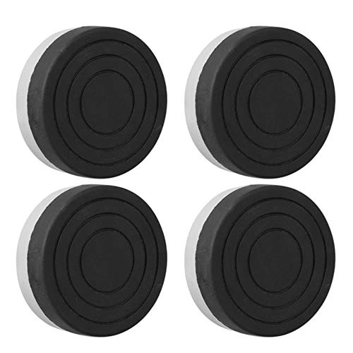 4-teilige Waschmaschine Anti-Vibrations-Pads Hochleistungs-Waschtrockner-Pad Möbel rutschfeste Erhöhung der Höhe Fußbodenschutzmatte, schwarz