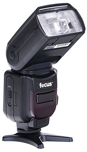 Focus Camera Professional Zoom TTL Speedlite Flash - with Built-in Transmitter/Receiver for Canon and Nikon DSLR Cameras