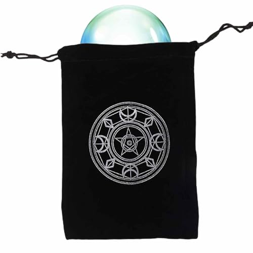 Custodia per carte dei tarocchi misteriosa borsa per dei magici neri sacchetti per di per da gioco da tavolo per divinazione strega per per