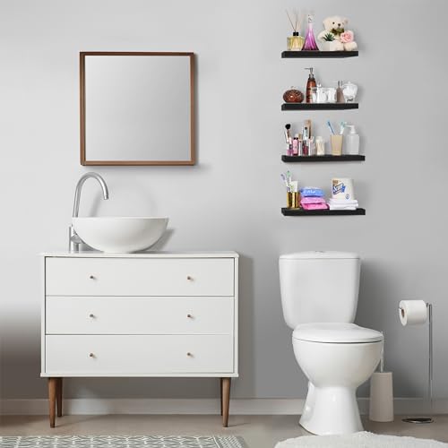 image for Sorbus Floating Shelves for Wall, Bathroom Shelves Wall Mounted for Ki